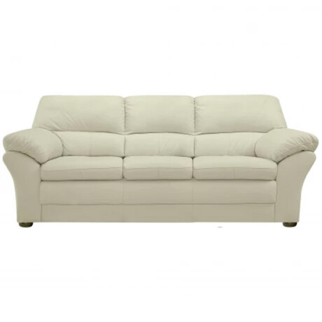 Sillon 3 cuerpos Cuero Natural Beige