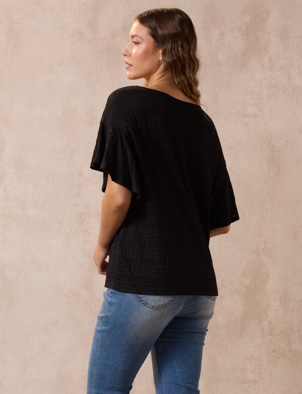 Blusa Relieve NEGRO
