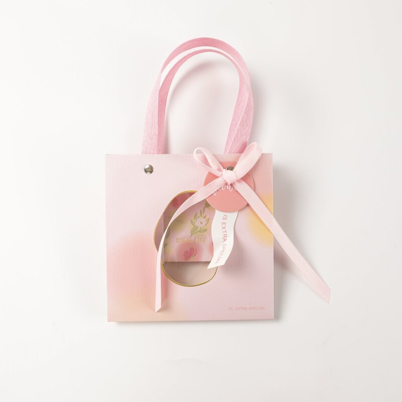 BOLSA DE REGALO CUADRADA FLORES ELEGANTES - S BOLSA DE REGALO CUADRADA FLORES ELEGANTES - S
