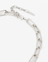 Collares Cortos Metal Collar Corto Metal Eslabones - Plateado Rodio