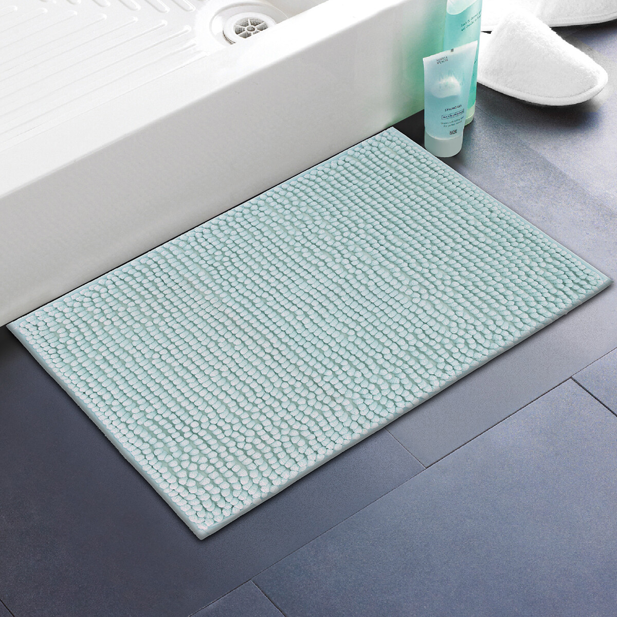 Alfombra Chenille 40 x 60 Cm - CELESTE 
