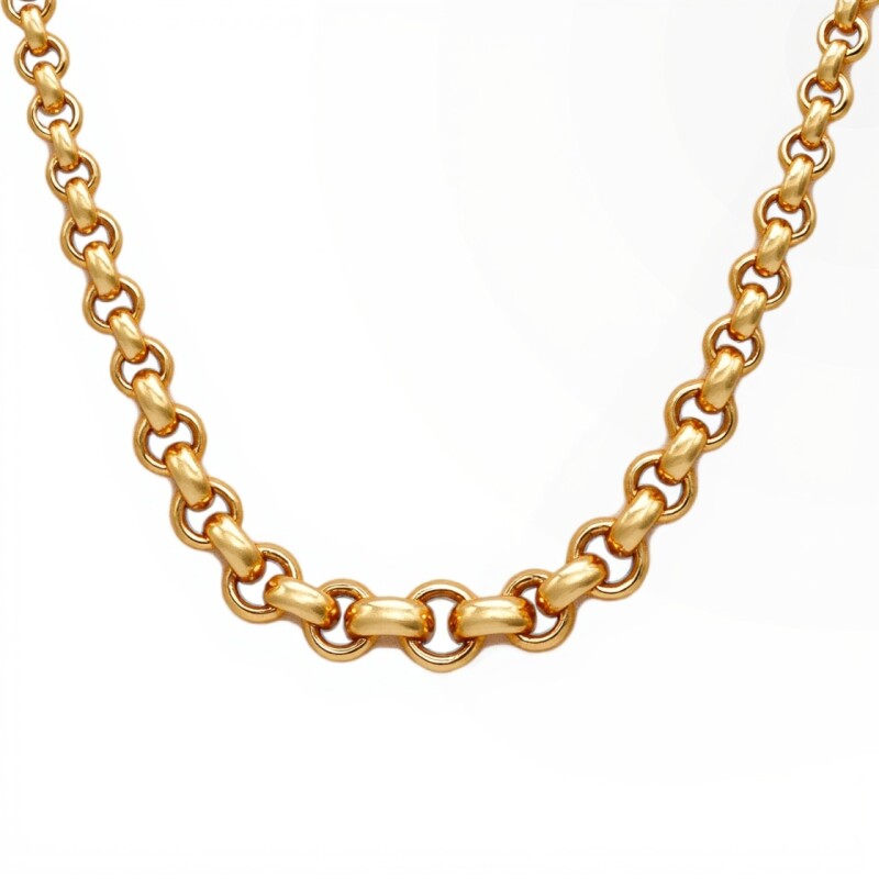 Cadena oro Rolo-Oro bajo -Sin Piedra-CD8022 sinpiedra
