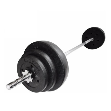 Set Barra Maciza 1.50m +30kg Discos Pesas Gimnasio Cmb000710