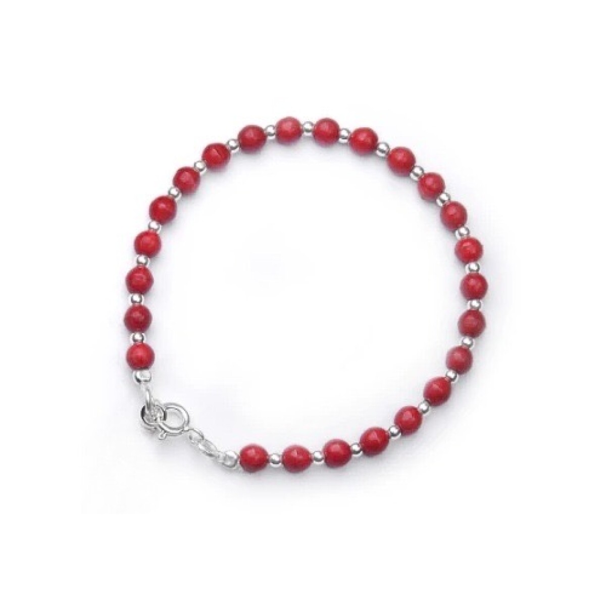 Pulsera Cuentas - Coral 