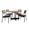 Juego de comedor - Lux Atria Cuadrada Negro