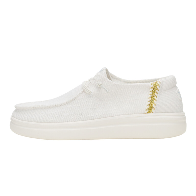 Wendy Rise Perf Canvas - Mujer White