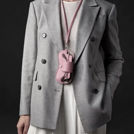 Estuche colgante para lentes Rosado