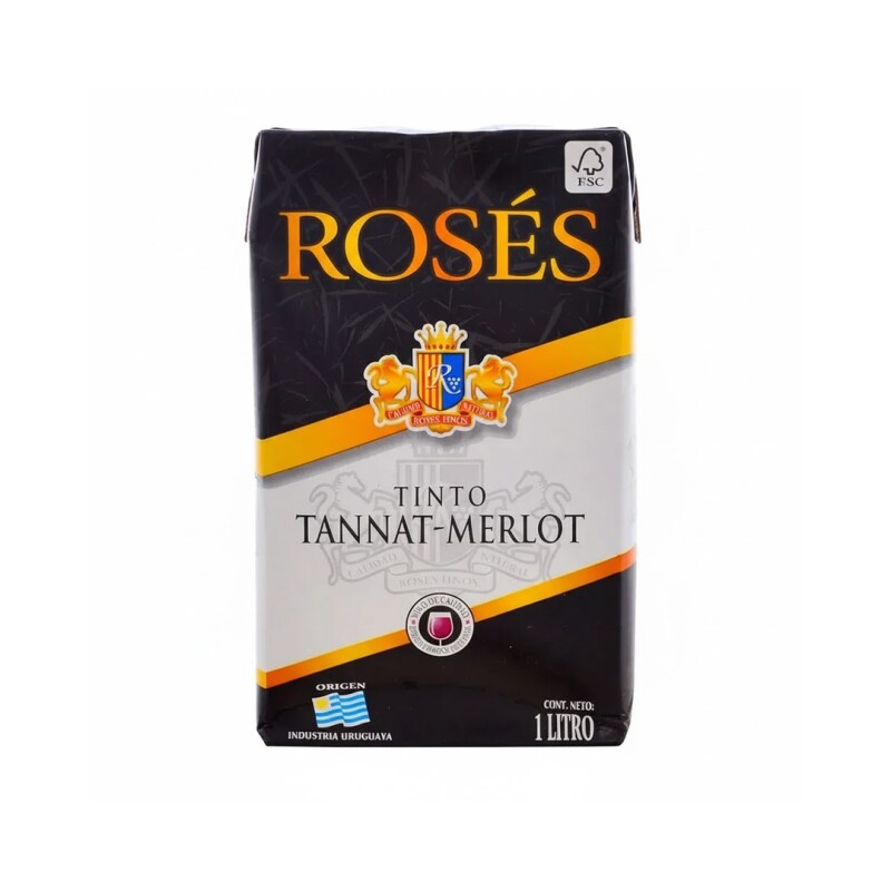 VINO ROSES TANNAT MERLOT 1LT Vino Roses Tannat Merlot 1lt