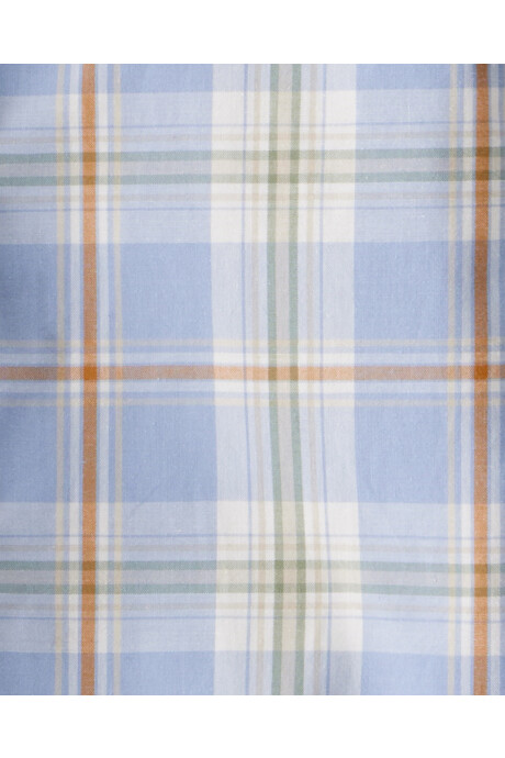 Camisa de popelina, diseño a cuadros Camisa de popelina, diseño a cuadros