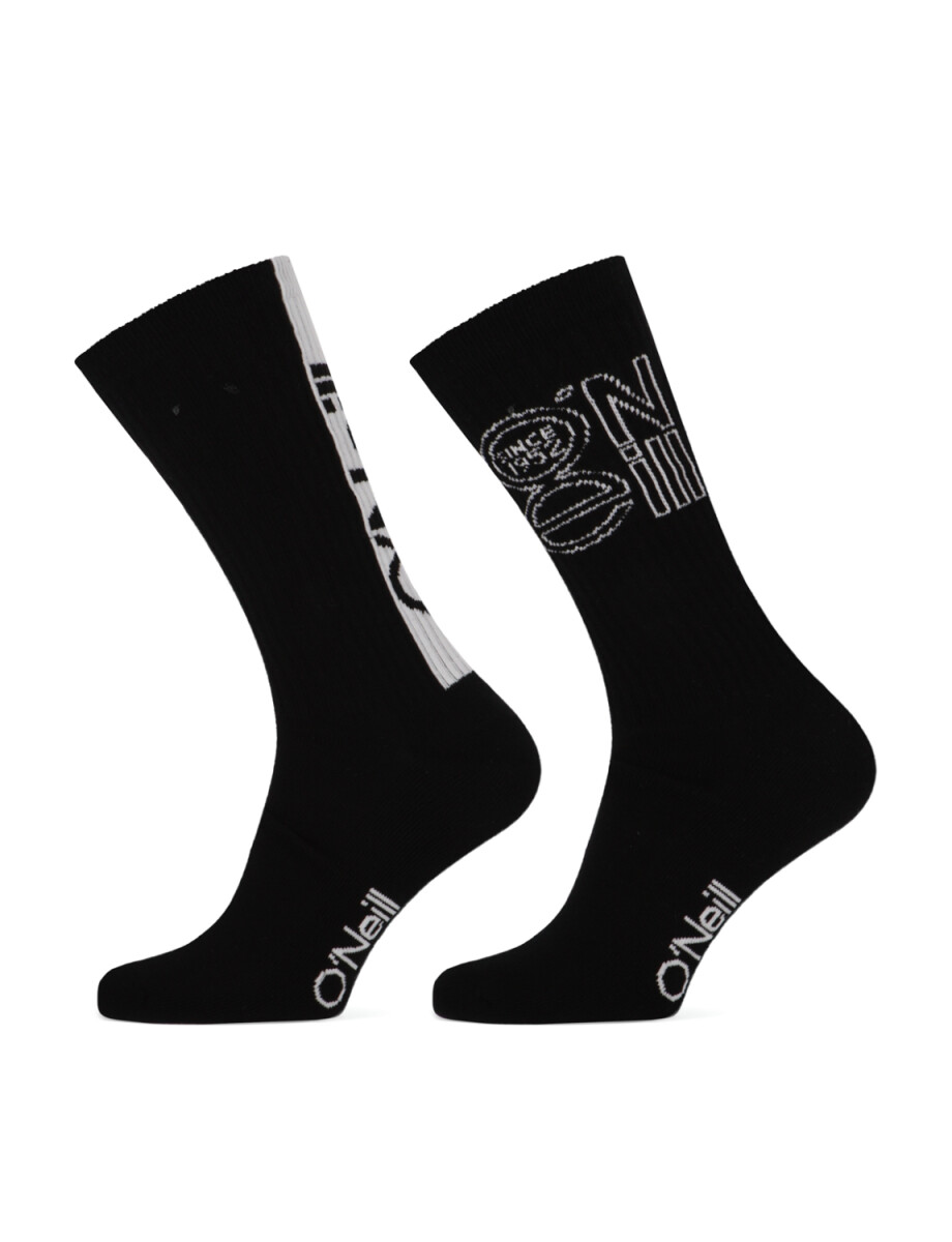 Medias O'Neill Street Crew Unisex Pack x2 - Negro 