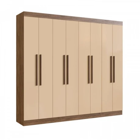 Ropero Placard 8 Puertas 4 cajones Dormitorio Beige