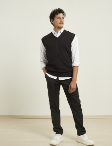470885 CHALECO HARRINGTON LABEL Negro
