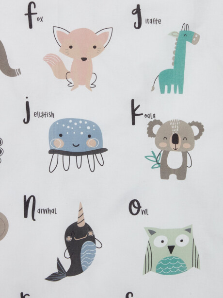 Juego funda nórdica junior ALICE 100x140 verde Juego funda nórdica junior ALICE 100x140 verde