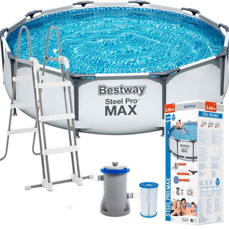 Piscina Bestway Estructural 9150 L 366x100 + Bomba Bsw056418