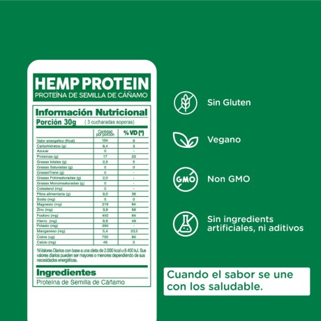 HEMP PROTEIN 250G | Proteína de Semilla de Cáñamo HEMP PROTEIN 250G | Proteína de Semilla de Cáñamo