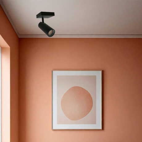 ARTEFACTO LONG LETICIA SQUARE ADOSAR ORIENTABLE Luminaria de Techo Long Leticia Square Orientable Negra