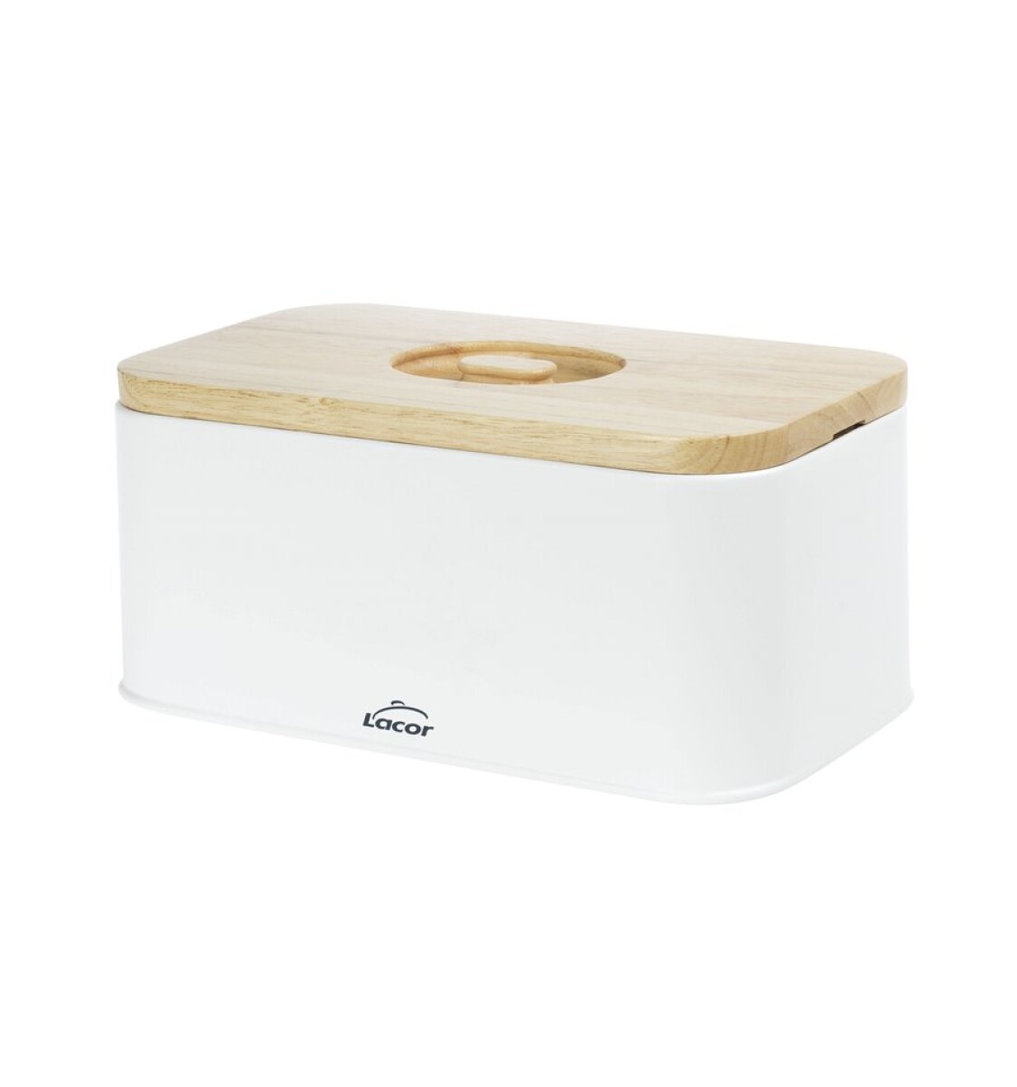 Panera con tapa en madera ranurada 