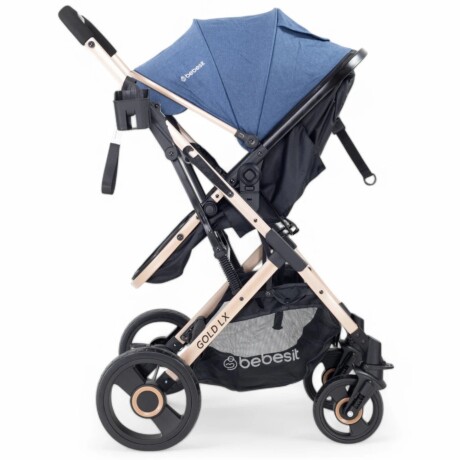 Coche VOX GOLD, Ruedas todo terreno, Asiento 2 en 1 con Moises, Bebesit color Azul Coche VOX GOLD, Ruedas todo terreno, Asiento 2 en 1 con Moises, Bebesit color Azul