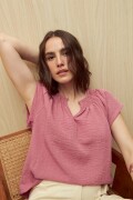 BLUSA GUILFORD Rosa Hibisco