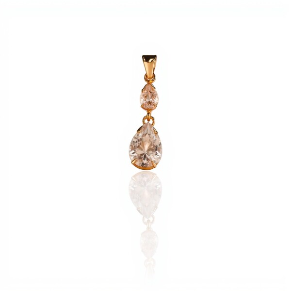 Dije Gota-Oro bajo-Piedra Zirconia-CP8523 conpiedra