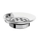 JABONERA METAL LILO CROMO ACABADO MATE PARA BAÑO CROMO