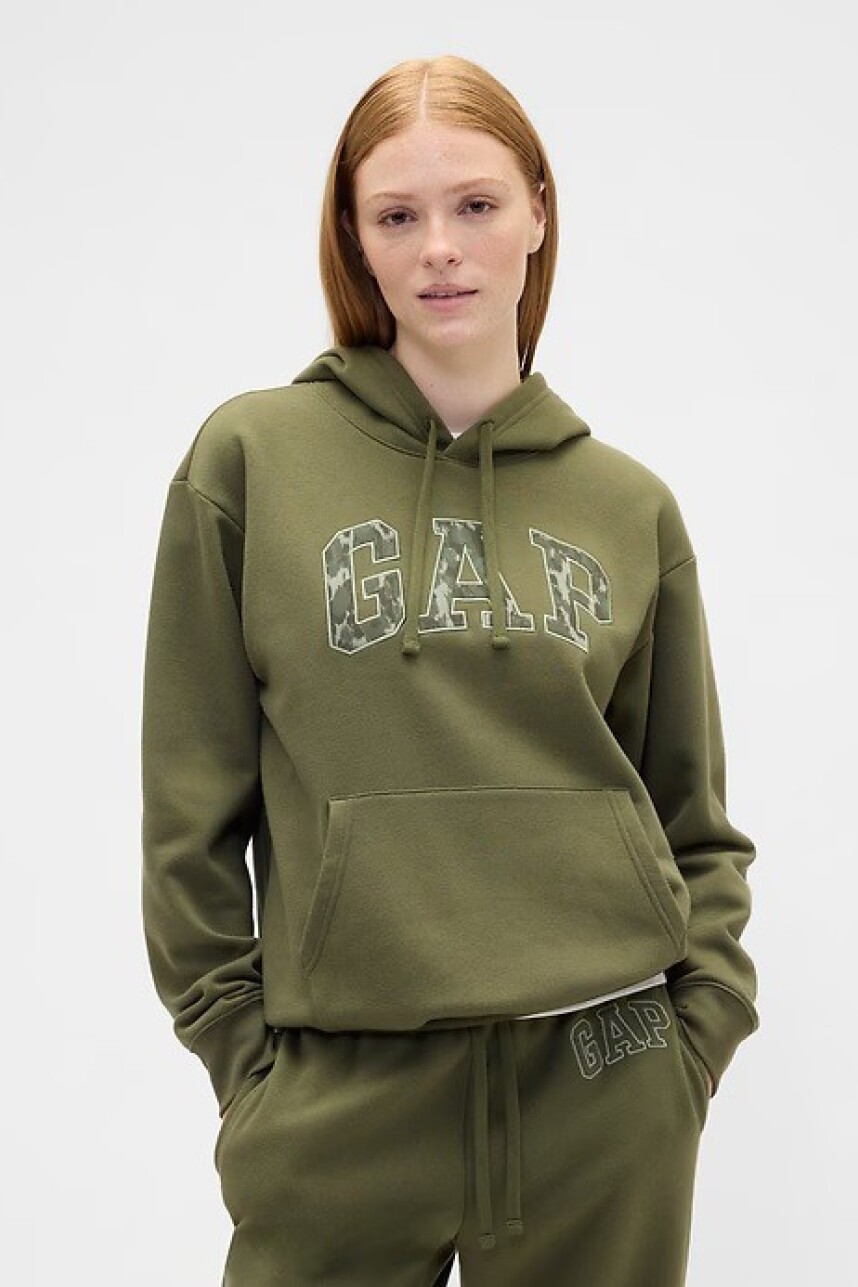 Canguro Logo Gap Mujer New Army Green