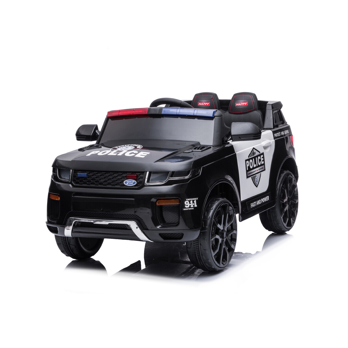 Camioneta de policia a bateria para niños 