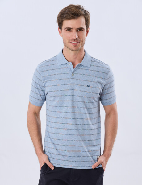 REMERA POLO ESTAMPADA Denim