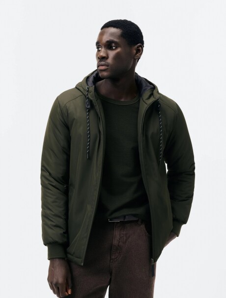 CAMPERA PUFFER CON CAPUCHA JAQUETA MASC