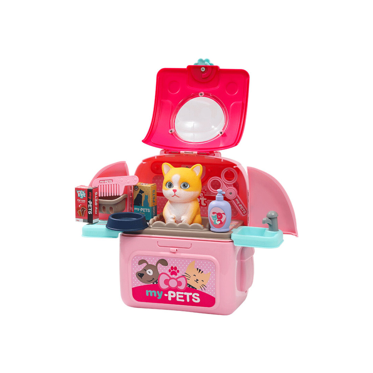 Juguete bañito - gatito rosa 