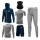 Conjunto Deportivo Termico X6 Psc Remera Calza Short Gris