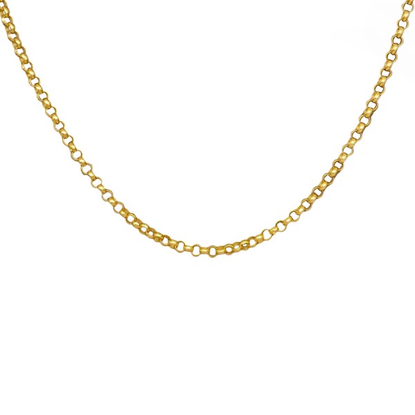 Cadena oro Rolo-Oro bajo -Sin Piedra-CD8052 sinpiedra