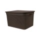 Caja simil ratán 40 lts TABACO