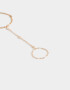 Pulseras Flexibles Pulsera Flexible Con Anillo Unido - Dorado