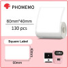 Etiqueta 40mm*60mm blanca impresora M110 130 uds. Etiqueta 40mm*60mm blanca impresora M110 130 uds.