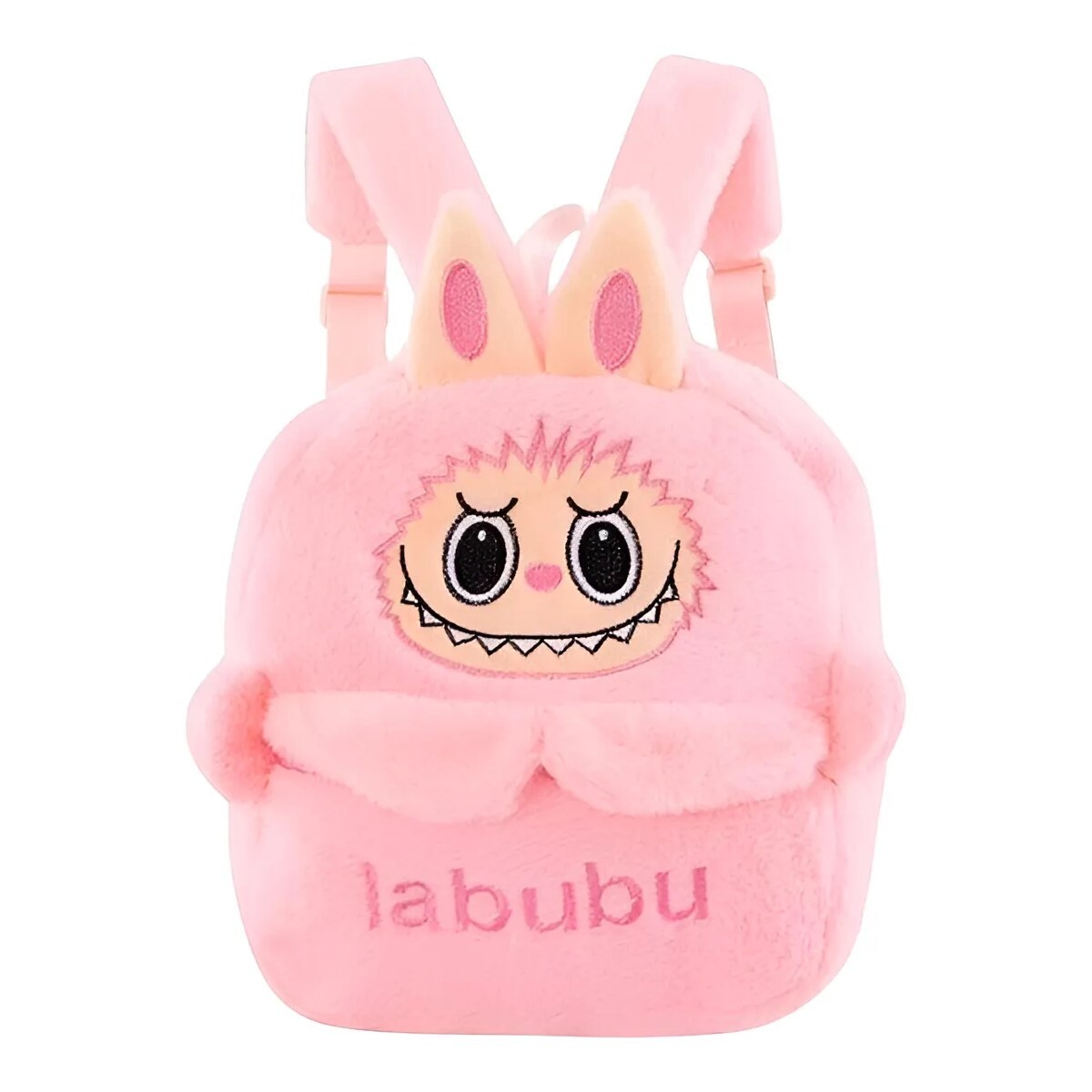 Mochila Peluche Labubu LB-1 de Felpa - ROSA 