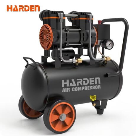 COMPRESOR DE AIRE LIBRE DE ACEITE 24LTS. 1.5 HP HARDEN ++ Sin color