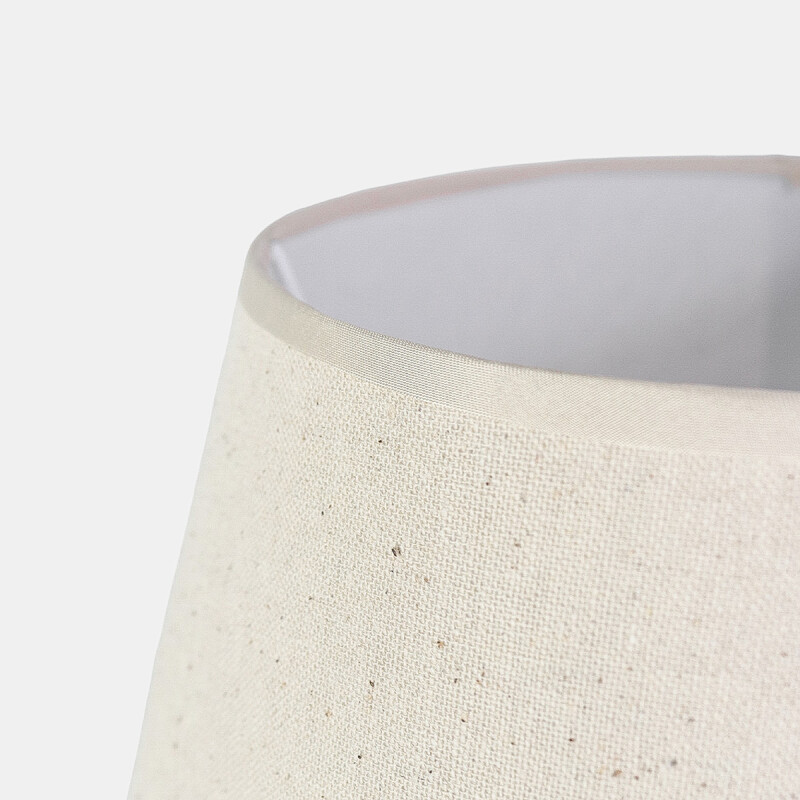 LAMPARA BLANCA/BEIGE P/MESA 39X24CM Unica
