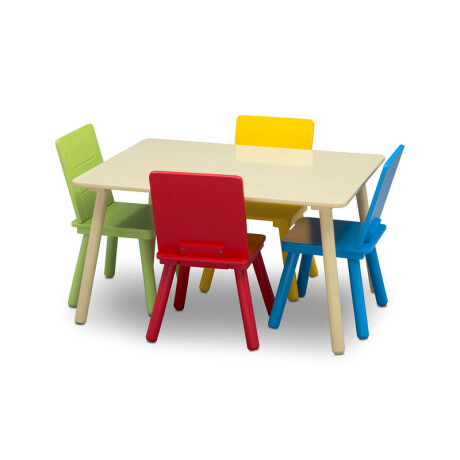 Juego de mesa y sillas Delta Children color natural/primario