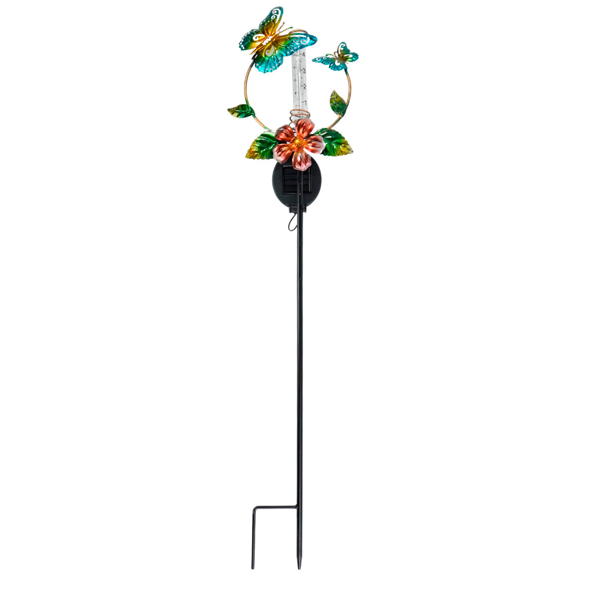 Tutor para plantas con pluviometro solar 