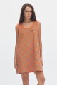 Muscu Playera Stripes Orange