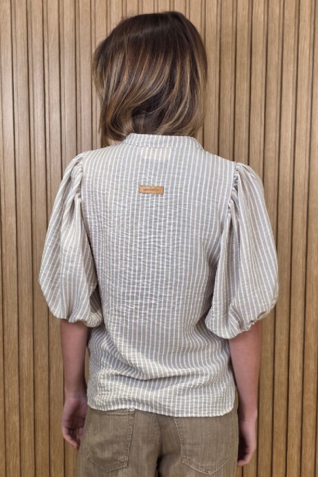 Camisa Danny Raya Beige