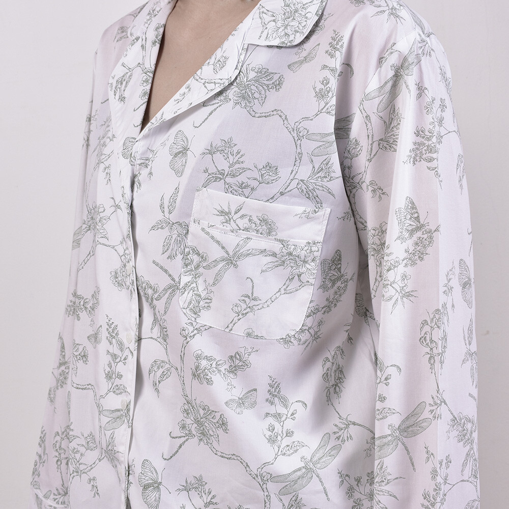 Camisa Mangas Larga y Pantalón Dama Toile Verde Colección 2025 XXP
