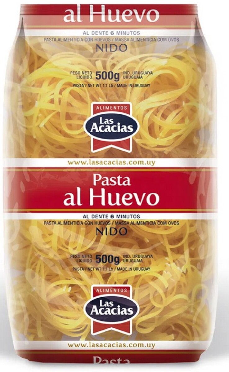 FIDEOS LAS ACACIAS HUEVO 500G NIDO 