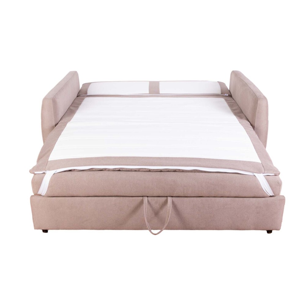 SOFÁ CAMA 2 CUERPOS TELA NATURAL-BEIGE ZAID BEIGE