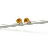 Caravanas Solitario de oro- Oro bajo - Zirconia - CA8078 conpiedra