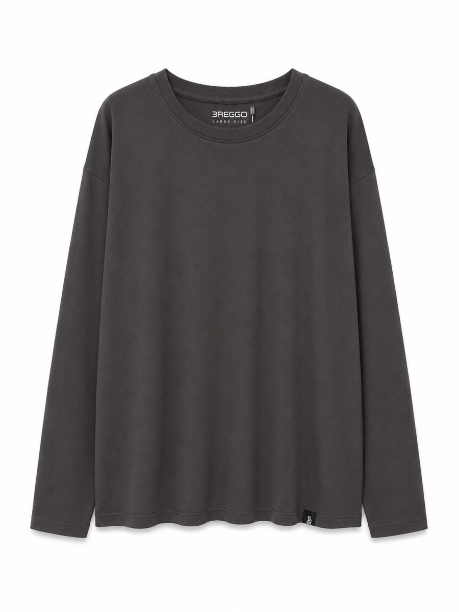 REMERA BONN - GRIS OSCURO 