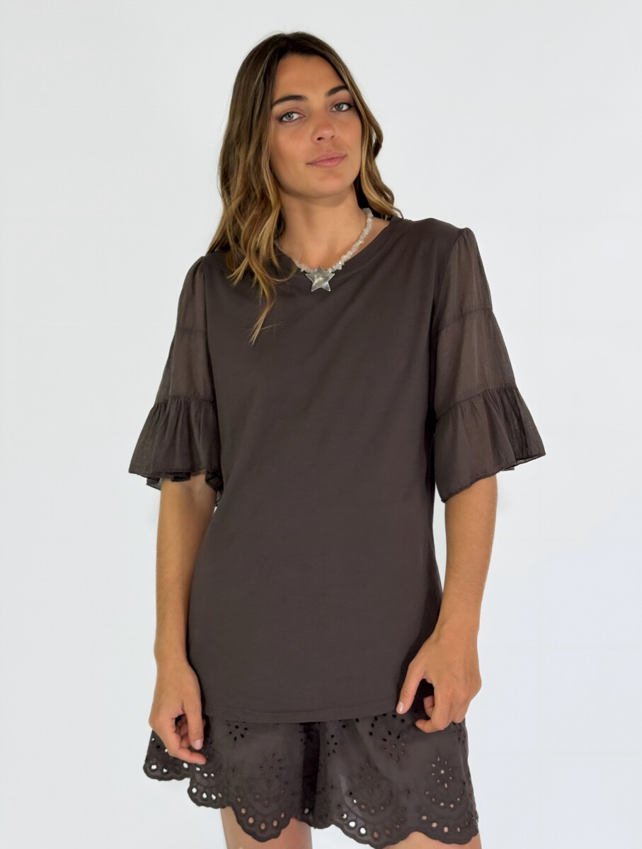 BLUSA CHIAIA - CHOCOLATE 