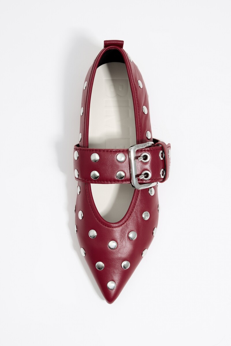 BAILARINA TACHAS PIEL Rojo