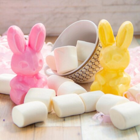 Molde pascua conejo de diamante 10 cm Molde pascua conejo de diamante 10 cm